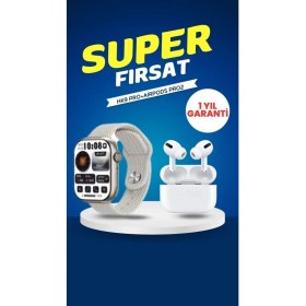Resim Ikili Set Hk9 Pro 3 Kordonlu+Pro2 Anc Premium Serisi 1 Yıl Gümüş Gümüş Ithalatçı Garant 