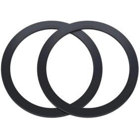 Resim Polham 0.4mm 2 Adet Set Ultra Ince Yapışkanlı Mıknatıslı Metal Halka, 3m Hafif Tüm Telefonlara Uyuml 