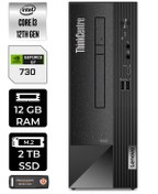 Resim LENOVO Neo 50S 11SX002VTXE359 i3 12100 12GB RAM 2TB SSD GT730 W11H MASAÜSTÜ BİLGİSAYAR 