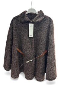 Resim Butik Kahve Rengi Kemerli Panço Modelimiz 