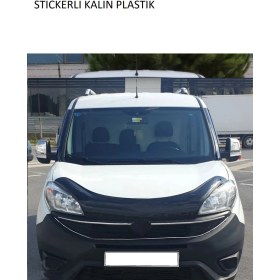 Resim Stickerlı Fiat Doblo Kaput Rüzgarlığı Parlak Siyah 2015 ve Sonraki Modeller 4 mm Kalın Plastik 