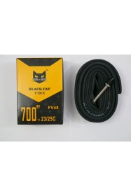 Resim Black Cat 700X23/25C Fv Presta Ince Sibop 48 mm Iç Lastik 