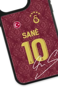 Resim Galatasaray Leroy Sane 3. Forma İmzalı Cam Telefon Kılıfı - iPhone 15 Pro 