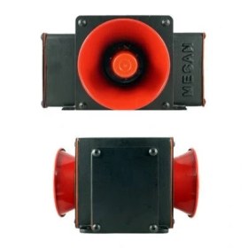 Resim Mesan Endüstriyel Siren Ikili 43 Ses Kontaklı Alüminyum Gövde Ms 1336.12-60VAC/DC 