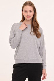 Resim WB AURA BSC 16OV82 4PR GRI MELANJ Kadın Sweatshirt 