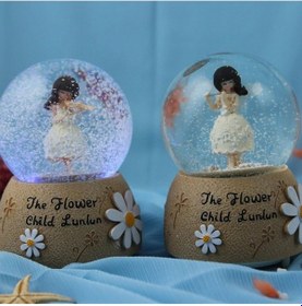 Resim Kemancı Kız Kar Küresi Orta Boy Tg-v 7698 