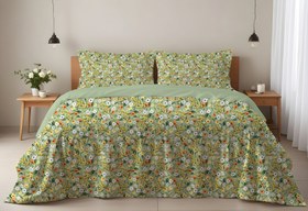 Resim Evmila Minik Çiçekler Desenli Nevresim Takımı - 220x240 Cm Nevresim + 50x70 Yastık kılıfı + 180x200 Cm Çarşaf 