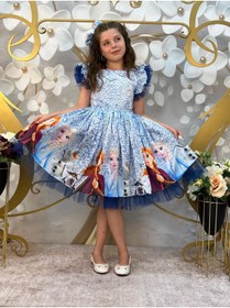 Resim Kız Çocuk Elsa Frozen Elbise 