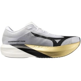 Resim Mizuno Hyperwarp Pure Erkek Koşu Ayakkabısı Gri / Altın Çok Renkli 