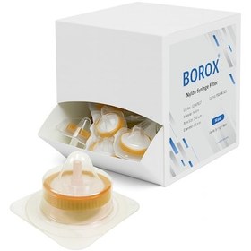 Resim Borox Naylon Şırınga Filtre - Steril 0.45µm - Turuncu - 50li 
