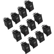 Resim 12X 12V 35A Araba Kamyon Teknesi Sis Liger Anahtar LED Işık Gösterge Tahtası 4pin Siyah (Yurt Dışından) 