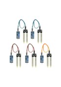 Resim Yaleker 5 Adet Toprak Nem Sensörü Modülü - Bitki Sulama, Robot, Akıllı Araçlar İçin Lm393 Çip 3.3-5v Dijital Çıkış 