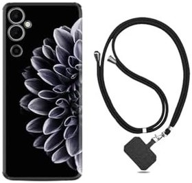 Resim kilifland Pova 4 Pro ile Uyumlu Kılıf Ipli Boyun Askılı Desenli Silikon Çiçekler 1639 