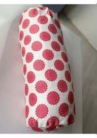 Resim Zafu Silindir Uzun Yoga Meditasyon Minderi Bolster Kırmızı 