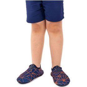 Resim Kiko Kids Prizma Havuz Plaj Erkek Çocuk Deniz Ayakkabısı 7515 Lacivert - Turuncu Lacivert - Turuncu 