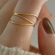 Resim Kadınlar için Altın Tonlu, Minimalist Ama Zarif Tarzda, Her Gün Giyim veya Özel Durumlar İçin Mükemmel, Her Gün Takı|Minimalist Yüzük|Altın Tonlu Kaplama 