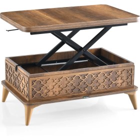 Resim Evistro Akıllı Laptop Sehpa Yemek Masası Orta Sehpa Ceviz 