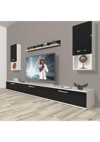 Resim Decoraktiv Eko 270da Slm Tv Ünitesi Tv Sehpası Beyaz - Ceviz 