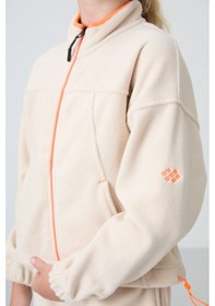 Resim Tommy Life Bej Kalın Yumuşak Dokulu Standart Fit Nakışlı Polar Kız Çocuk Sweatshirt - 75157 Bej 