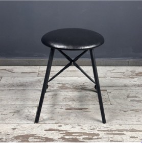 Resim Siyah Döşemeli Sandalye Tabure Mutfak Sandalyesi 1239 