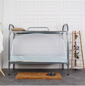 Resim Sones Öğrenci Yurdu Tek Kişilik Yatak Fermuarlı Kare Üst Şifrelemeli Tam Alt Cibinlik, Ölçü:no. 2 120x190x95 Cm 