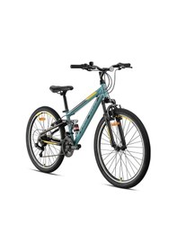 Resim Geroni 26 J Hunter Çift Amörtisörlü Disk Fren Bisiklet Mat Siyah-kırmızı-bej 