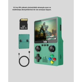 Resim Alvo Store Buğz Retro Taşınabilir Konsol 3.5 IPS Ekran Ergonomik Çift Lr Kontrollü 