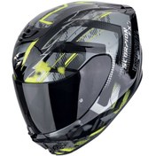 Resim Scorpion Exo 391 Clutter Kapalı Motosiklet Kaskı Siyah Sarı Siyah - Sarı 