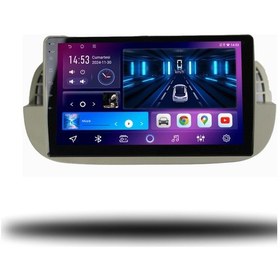 Resim Caros Fiat 500c 2011-2015 Uyumlu Android Multimedya 1gb Ram 16gb Hafıza 9" 