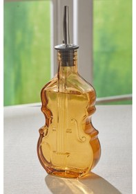 Resim Selen Concept Keman Model El Yapımı Cam Yağdanlık Şeffaf 