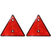 Resim 2 Adet Üçgen Reflektör Kırmızı Trailer Reflektör Huiliang 