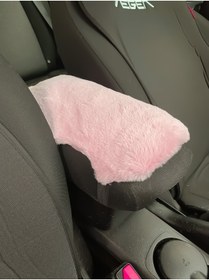Resim BORATİC Yumuşak Peluş Kol Dayama Kolçak Minderi Pudra Pembe 