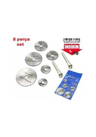 Resim 8 Parça Kesme Mini Diski Gravür Uç Seti Ahşap Kesici 