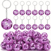 Resim 25 adet Gül Kırmızı Diski Bileklik - Mini Ayna Diski Partisi Hediyeleri ile Parıldayan Zincir, 70'ler ve 80'ler Temalı Etkinlikler, Bayan Parti, Düğünler, Doğum Günleri, Noel Dekoru, Parti Hediyeleri | Glitter Bileklikler, Dans Partisi Dekorasyonları 