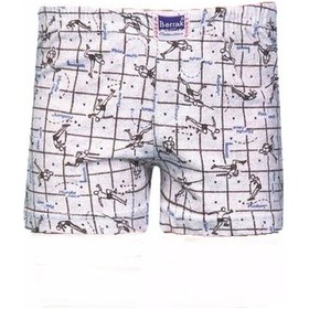 Resim Berrak Erkek Çocuk Penye Desenli Boxer 6 Adet-1554 