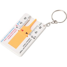 Resim Tenfowee Plastik Lastik Derinlik Ölçer 0-20mm, Keskin Ölçekli, Taşınabilir, Dayanıklı, Kaydırıcı Tasarım, Doğru Okuma 