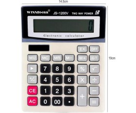 Resim Ozcmax 12 Haneli Geniş LCD Ekran, Pilli Büyyük Düğmeli Hesap Makinesi 