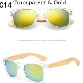 Resim Ruısımo Bambu Ahşap Güneş Gözlüğü - Erkek/kadın Retro Tasarım, Aynalı, 16 Renk Seçeneğiaçık51gri Gri 