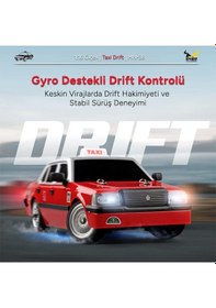 Resim Mn Model Mn38 1/16 4wd Taxi Uzaktan Kumandalı Rc Drift Arabası Led Işıklı Onroad Racing Car W/gyro 2.4ghz Rtr Kırmızı Mn-38 