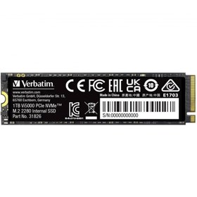 Resim Verbatim 1TB VI 5000 PCIE4 NVME M.2 SSD (Okuma 5000MB / Yazma 4500MB) 