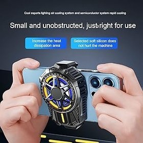 Resim VBESTLIFE Cep Telefonu Soğutucu, Hızlı Soğutma, Türbin Fanlı Geniş Soğutma Alanı, Çeşitli Telefonlar Için Sağlam Ve Taşınabilir 