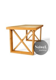 Resim Neiwel Mai X Doğal Ahşap Yemek Masası-80-120 Açık Ceviz 