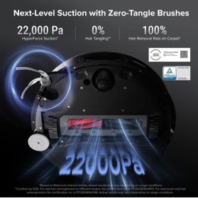 Resim Roborock 22000PA Kendi Kendini Temizleyen Tam Otomatik Vibrarise 4.0 Paspas Sıcak Su Akıllı Robot Süpürge 