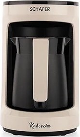 Resim Schäfer Kahvecim Otomatik Türk Kahve Makinesi-Krem 