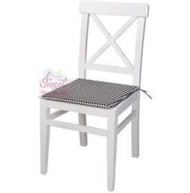 Resim 2 Adet Ahşap Arin Sandalye Beyaz Sökülebilir Oturum 