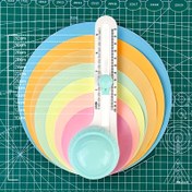 Resim 1 Adet 360° Kağıt Kesici, DIY Yuvarlak Kağıt Kesme Makinesi, 10-32 cm Kesim Çapı, 3 Değiştirilebilir Kesim Başlığı! 