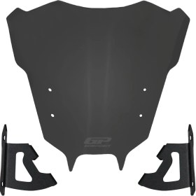 Resim GP Kompozit Yamaha MT-09 2021-2023 Uyumlu Ön Cam Füme 25 cm 