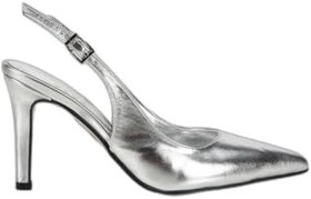 Resim HOTİÇ Kadın Lame Sivri Burunlu İnce Topuklu Arkası Açık Stiletto 