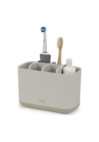 Resim Joseph Easy-store Caddy, Diş Fırçası Tutucu, Banyoda Saklama, Büyük, Mat Yüzey, Bej Siyah 
