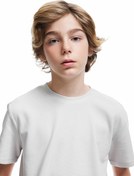 Resim Erkek Çocuk Pamuklu Kısa Kollu Bisiklet Yaka Oversize Basic Tişört 